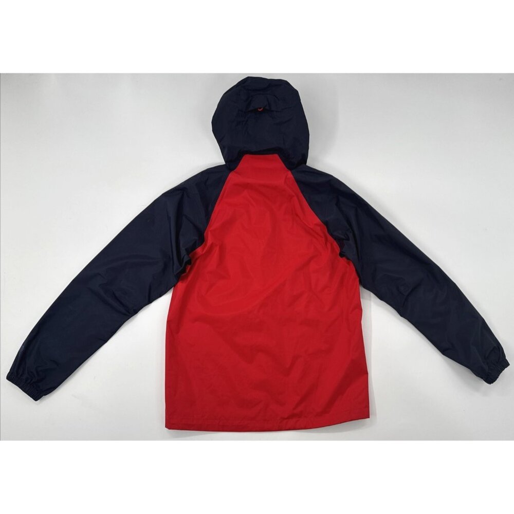 Patagonia Torrentshell Rain jacket H2No Anorak Pullover Hooded Mens XS Blue Red - Picture 2 of 13